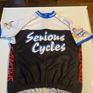 Verge Serious Cycles Cycling Biking Shirt sz L